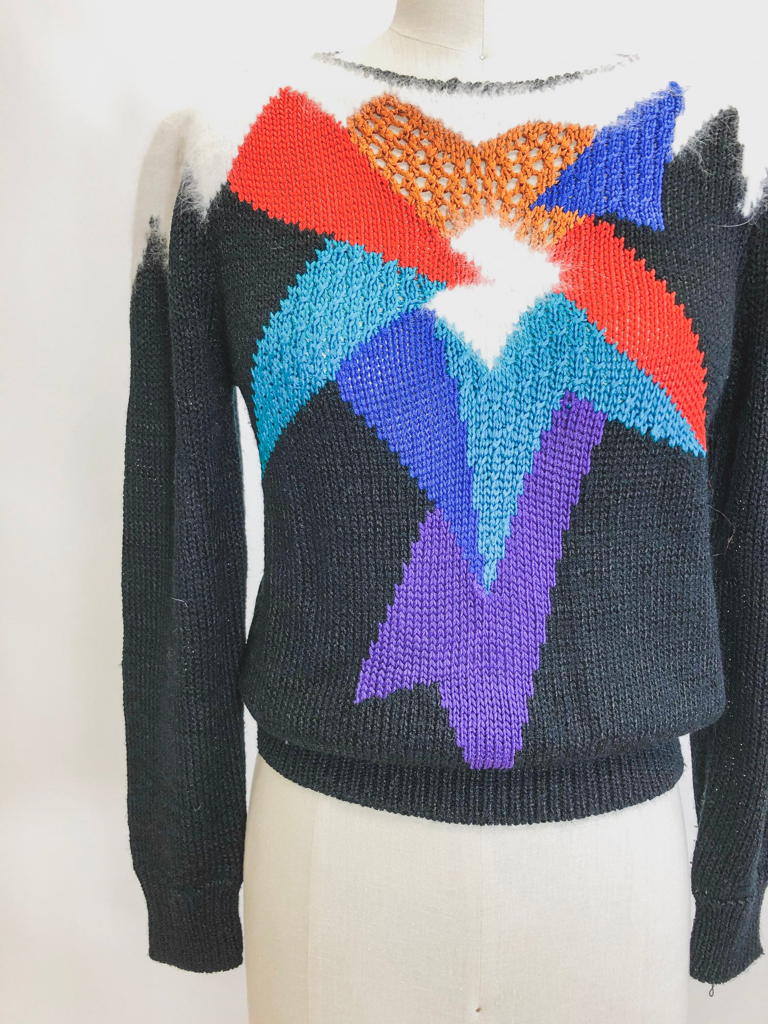 Vintage 80s Franco Valerie Winter Sweater