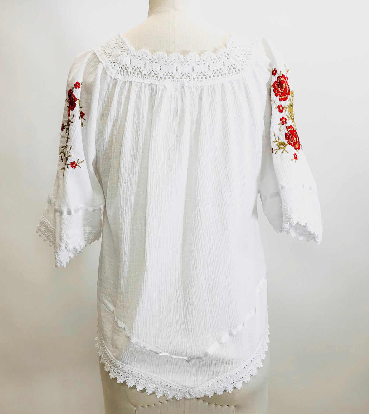 Vintage Athens Cotton Folk Top