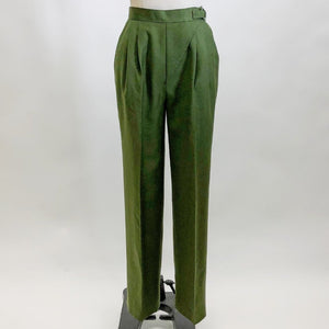 Vintage Green Wool Pants / Midge Pants / The Marvelous Mrs. Maisel Style