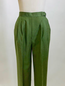 Vintage Green Wool Pants / Midge Pants / The Marvelous Mrs. Maisel Style