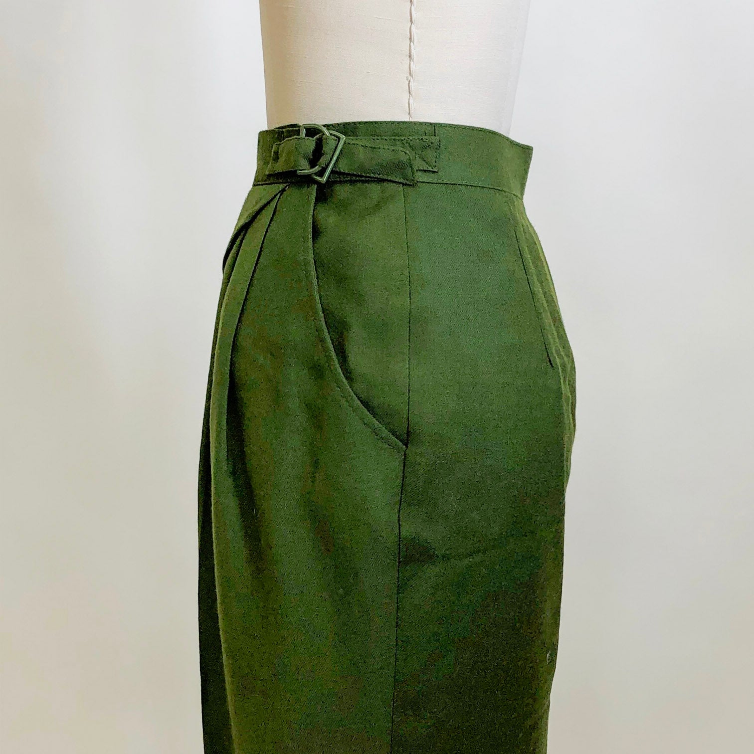 Vintage Green Wool Pants / Midge Pants / The Marvelous Mrs. Maisel Style