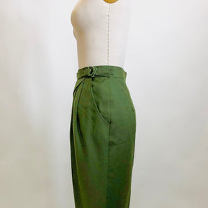 Vintage Green Wool Pants / Midge Pants / The Marvelous Mrs. Maisel Style