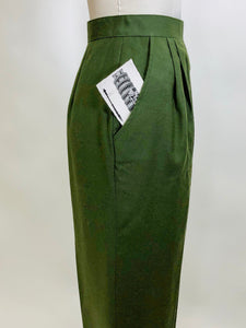 Vintage Green Wool Pants / Midge Pants / The Marvelous Mrs. Maisel Style