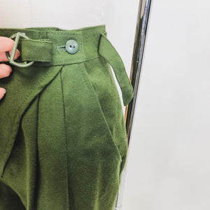 Vintage Green Wool Pants / Midge Pants / The Marvelous Mrs. Maisel Style