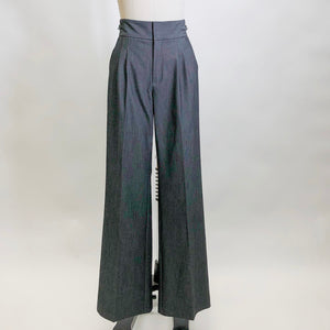 Vintage Wide Leg Gray Trousers