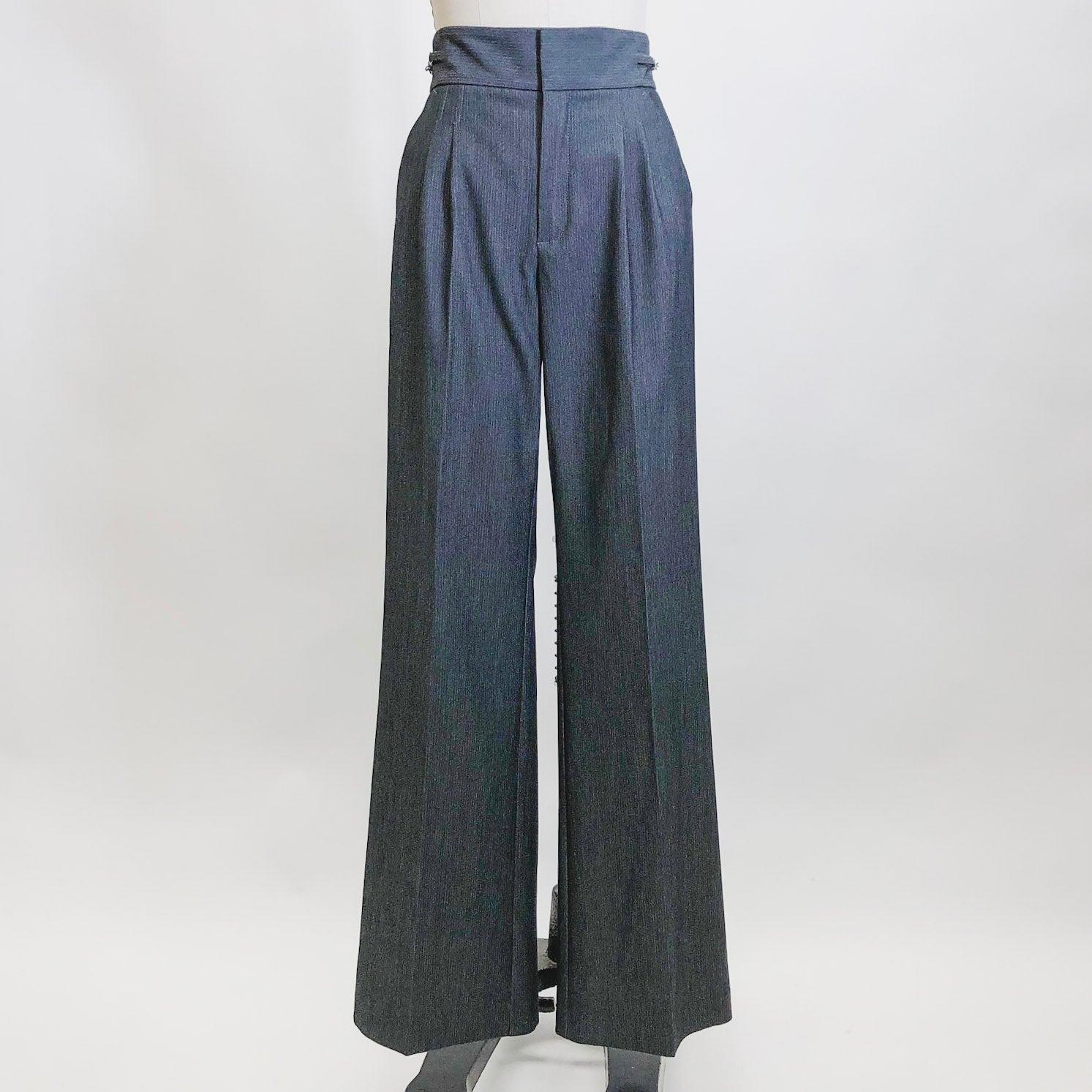 Vintage Wide Leg Gray Trousers