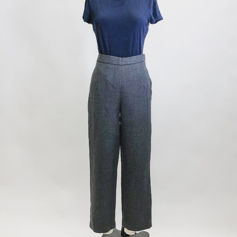 Vintage Gray Lined Wool Pants