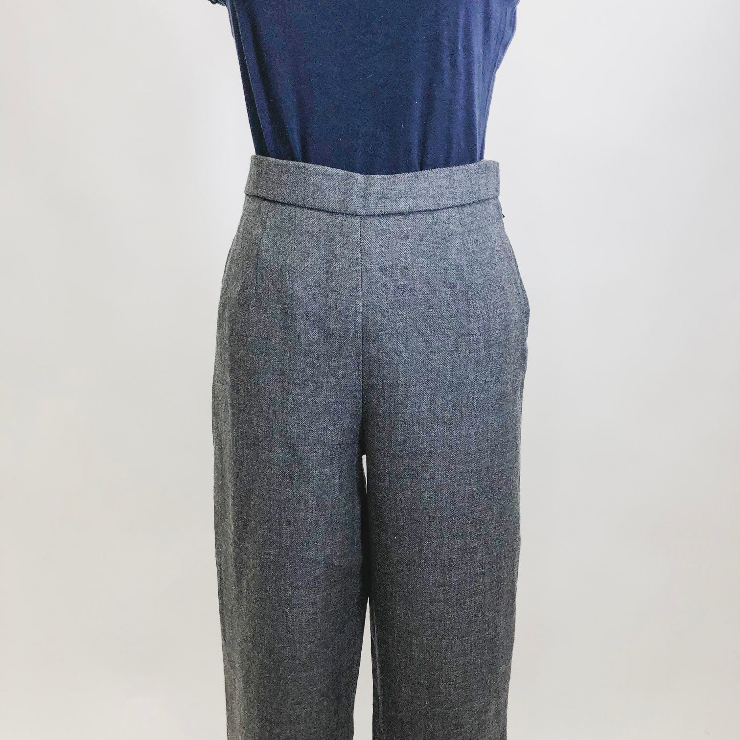 Vintage Gray Lined Wool Pants