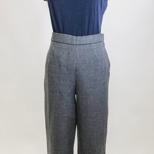 Vintage Gray Lined Wool Pants