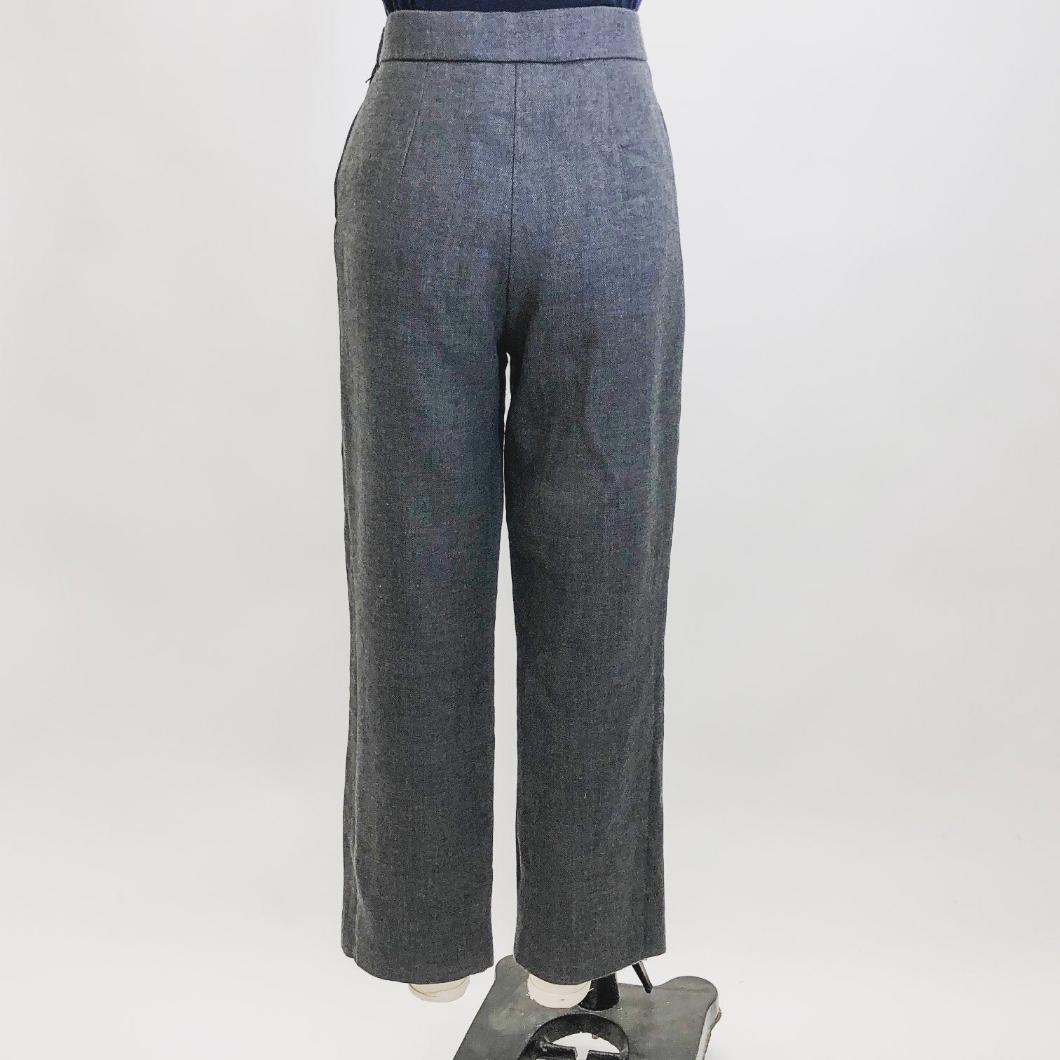 Vintage Gray Lined Wool Pants