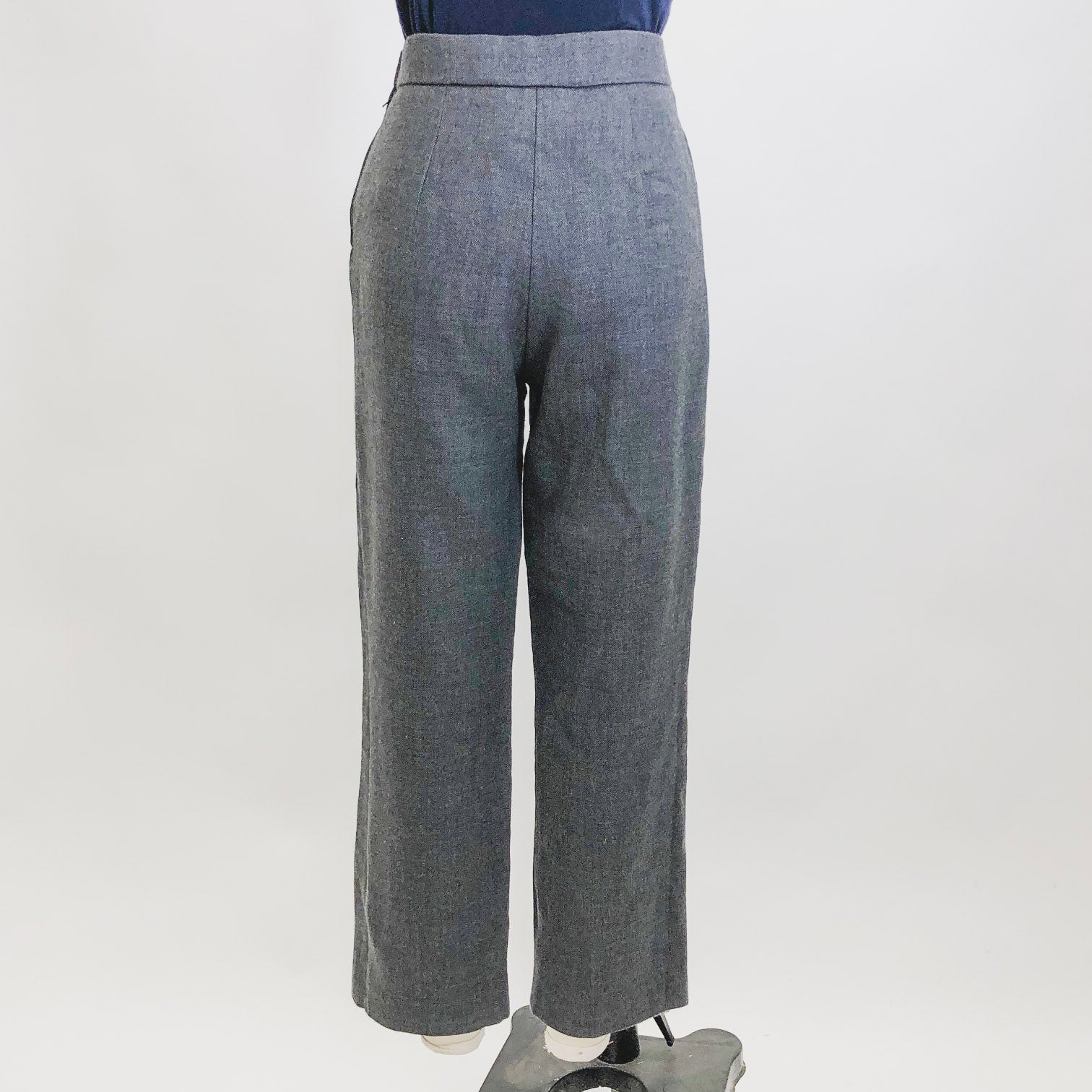 Vintage Gray Lined Wool Pants