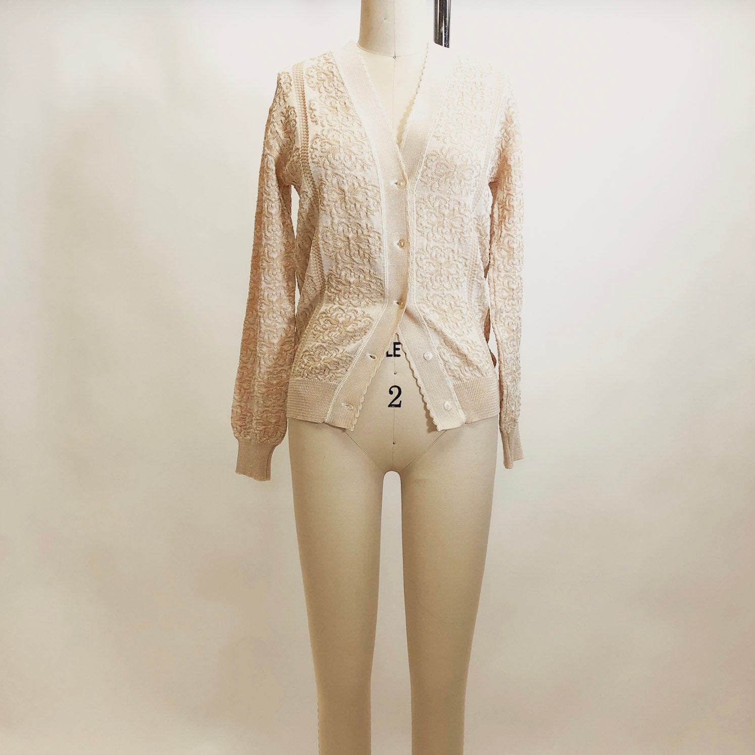 Vintage Light Golden Cardigan