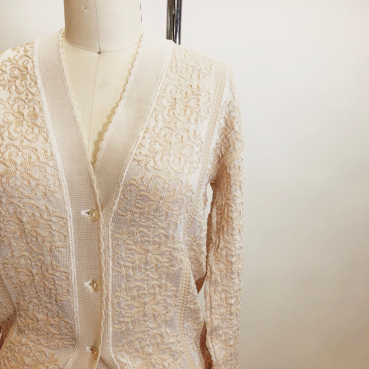 Vintage Light Golden Cardigan