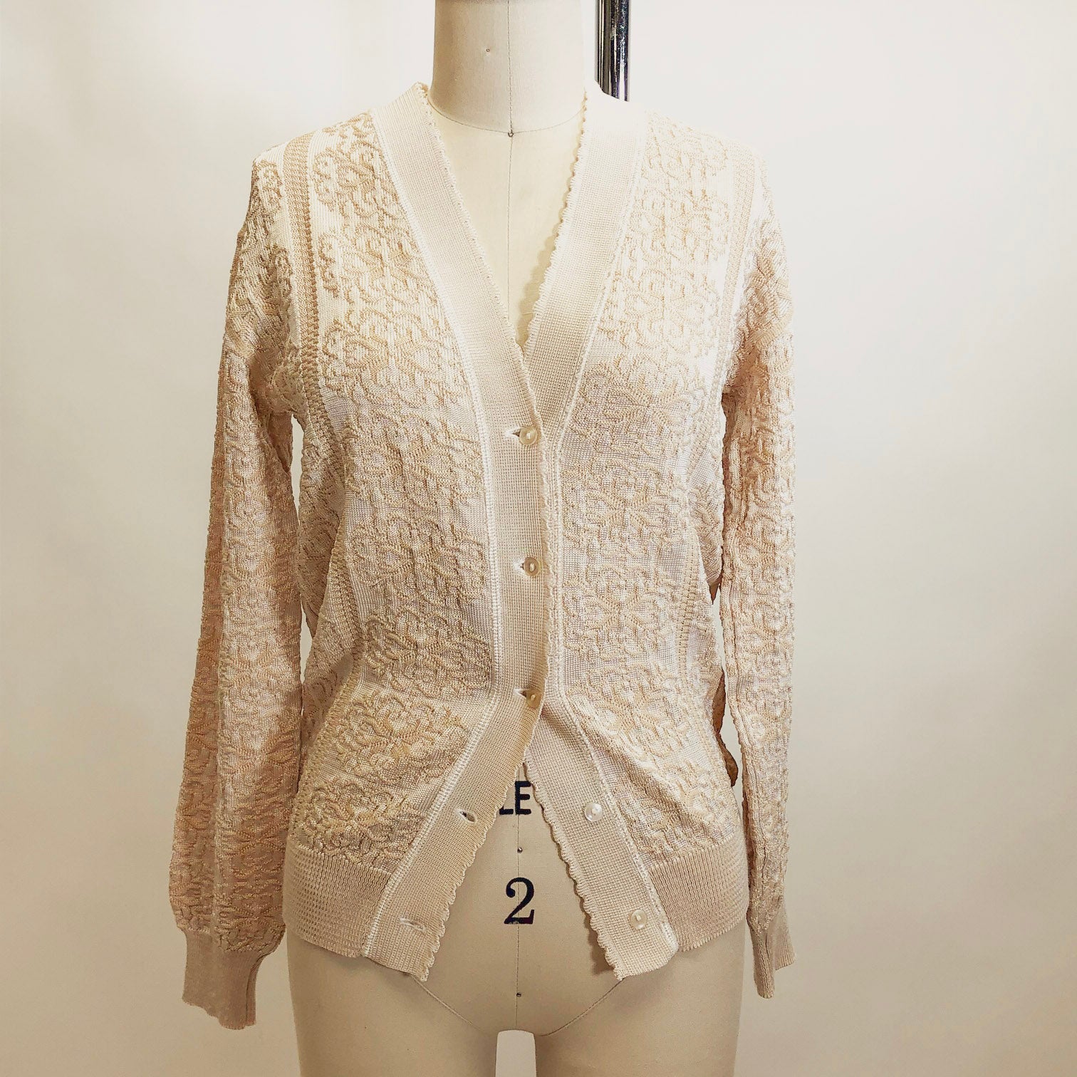 Vintage Light Golden Cardigan