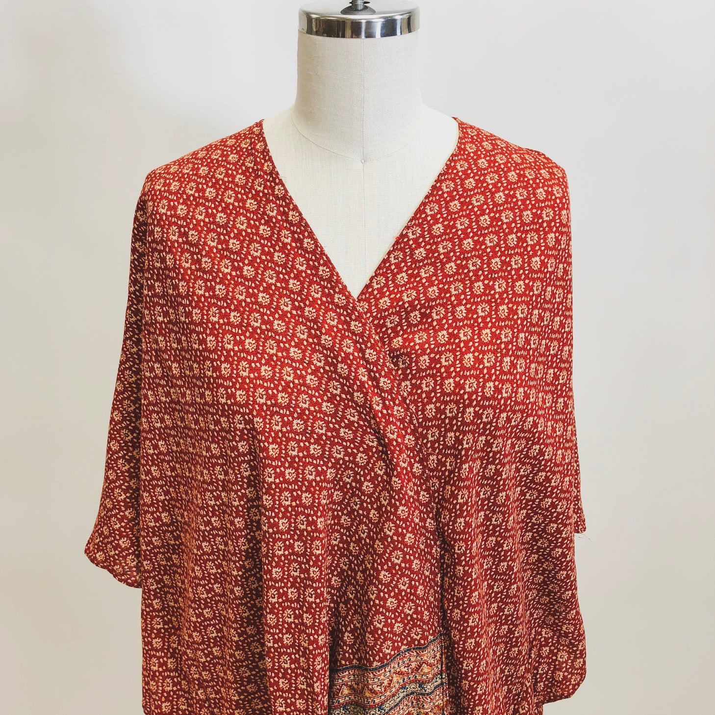 Vintage Boho One-Size Hippie Viscose Top