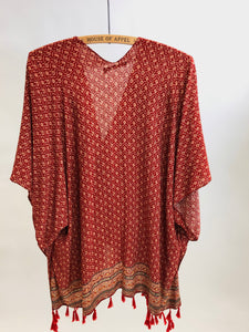 Vintage Boho One-Size Hippie Viscose Top