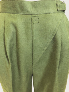 Vintage Green Wool Pants / Midge Pants / The Marvelous Mrs. Maisel Style