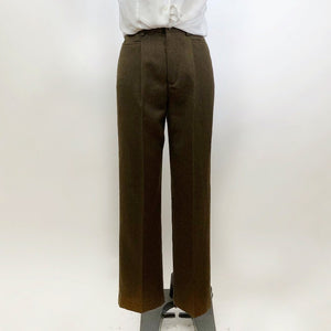 Vintage Brown Minimalist Pants