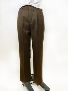 Vintage Brown Minimalist Pants