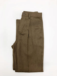 Vintage Brown Minimalist Pants