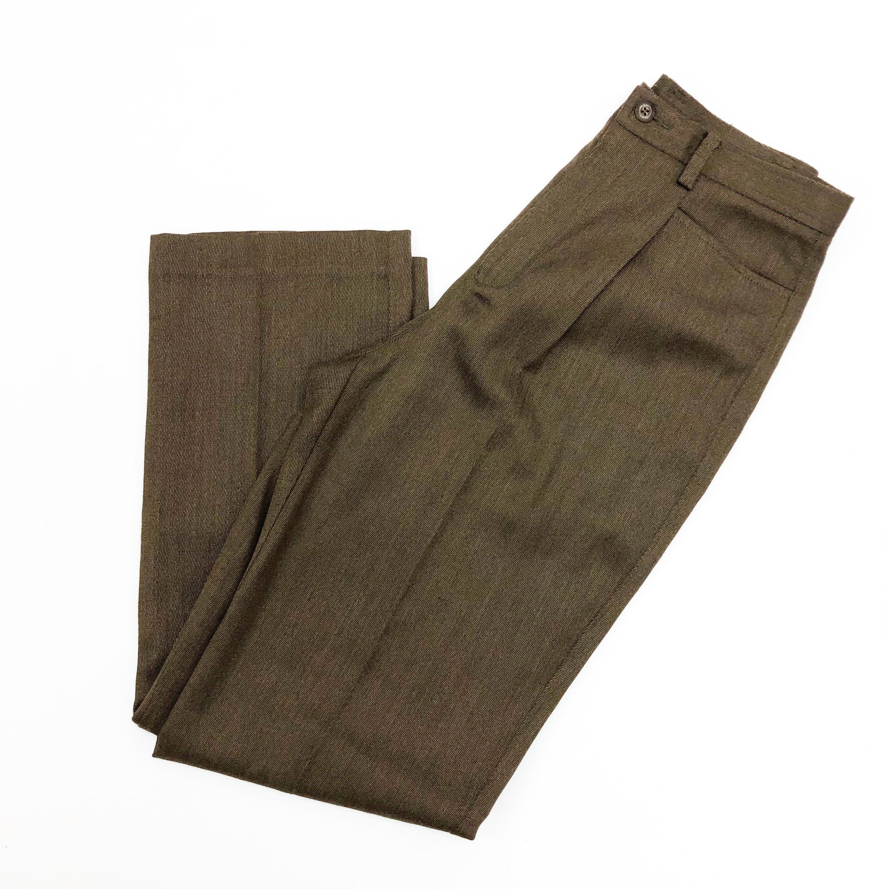 Vintage Brown Minimalist Pants