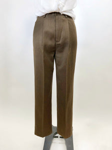 Vintage Brown Minimalist Pants